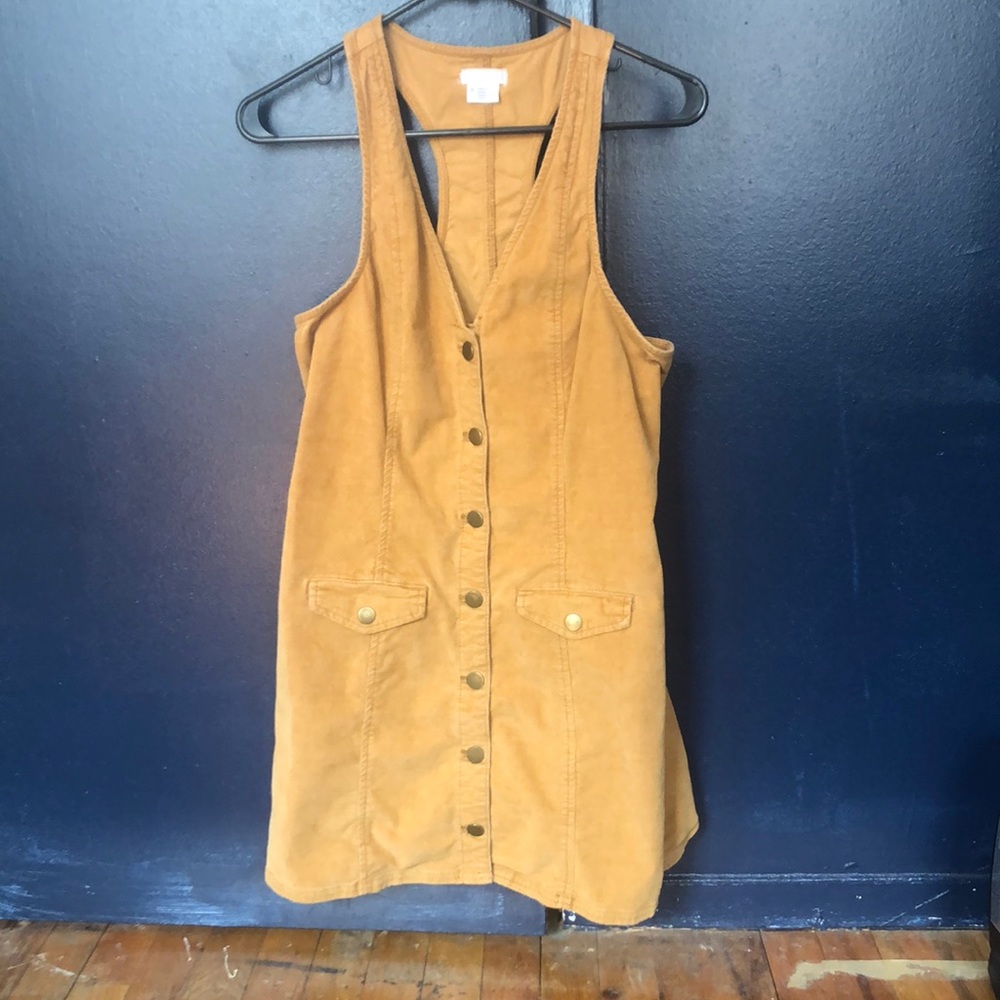 Corduroy tank dress